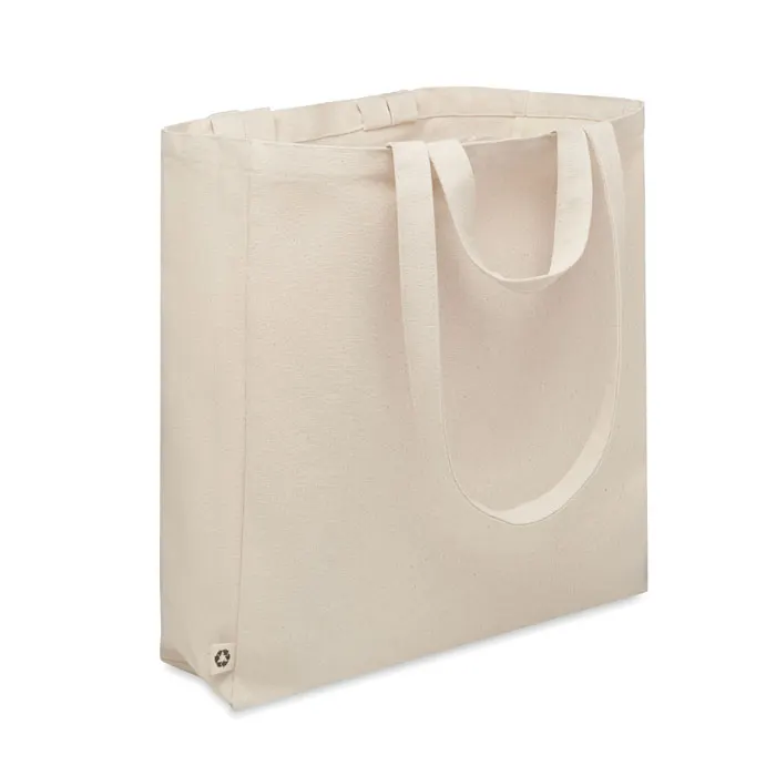 Gave – Recycled cotton shopping bag — Beige