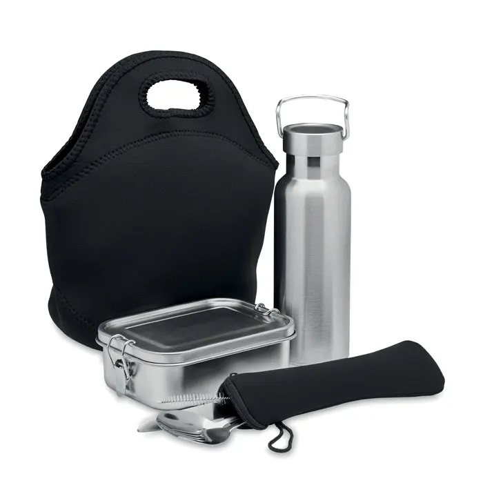 Ily – Lunch set in stainless steel — Black