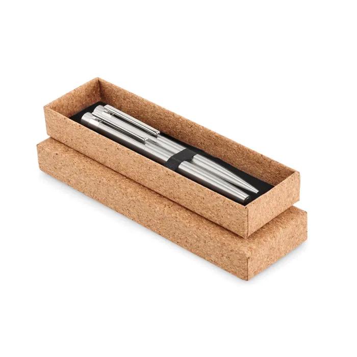 Graz Set – Recycled stainless steel pens — Matt Silver