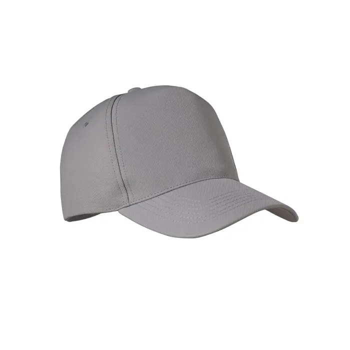 Senga – 5 Panel rpet cap 210 gr/m² — Grey