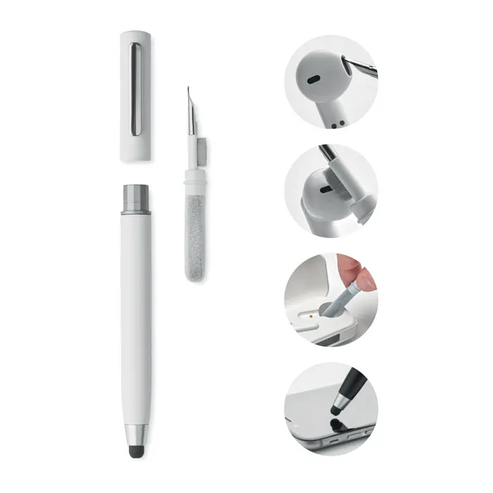 Cleanpen – Stylus pen TWS cleanning set — White