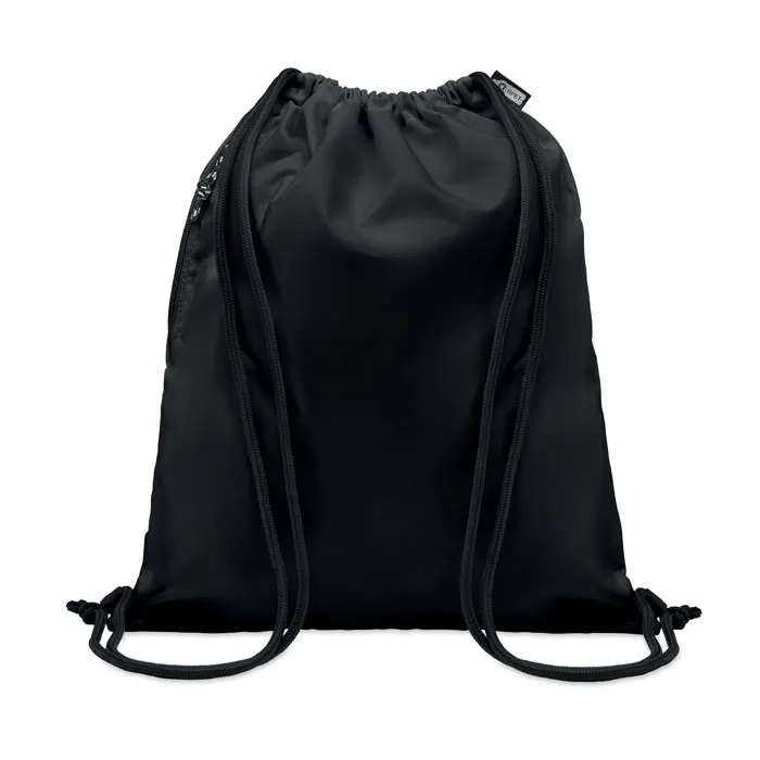 Night – Large drawstring bag 300D RPET — Black