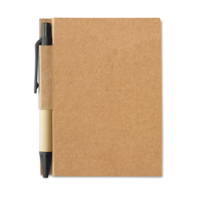 Cartopad – Recycled notebook with pen — Black