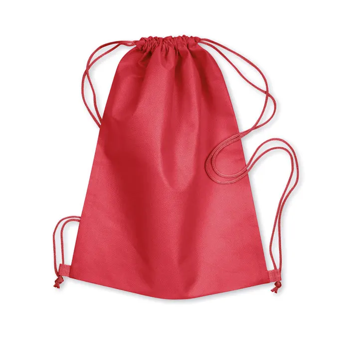 Daffy – 80gr/m² nonwoven drawstring — Red