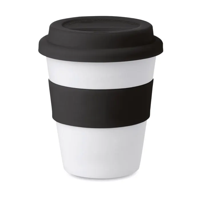 Astoria – PP tumbler with silicone lid — Black