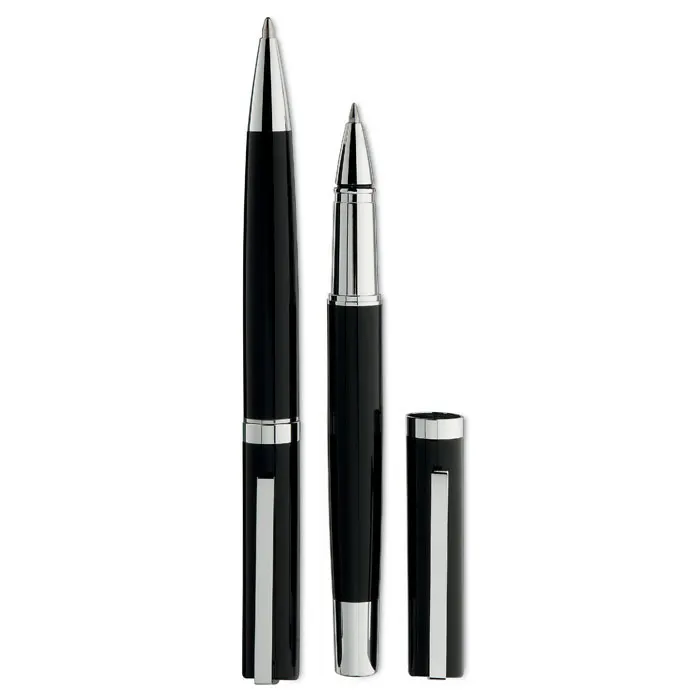 Cecil – Pen and roller in paper box — Black