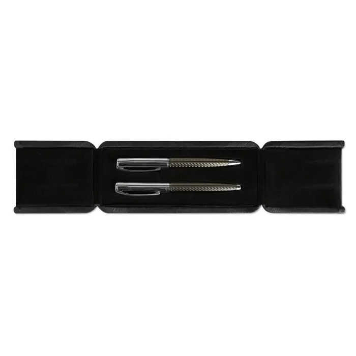 Derrick – Ball pen set in box — Titanium