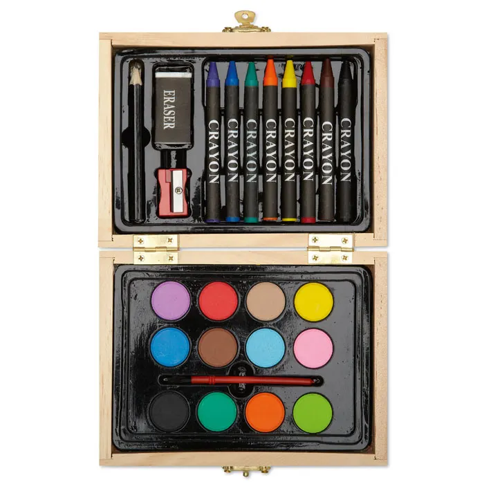Beau – Painting set in wooden box — Wood
