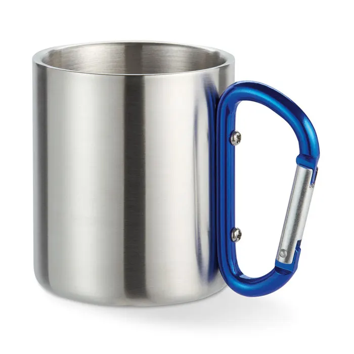Trumbo – Metal mug & carabiner handle — Blue