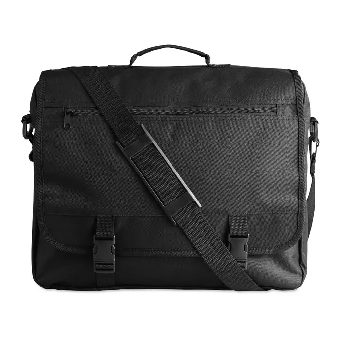 Flapa – 600D polyester document bag — Black