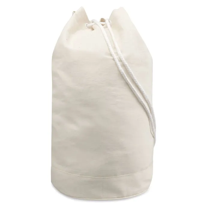 Ya – Cotton duffle bag — Beige