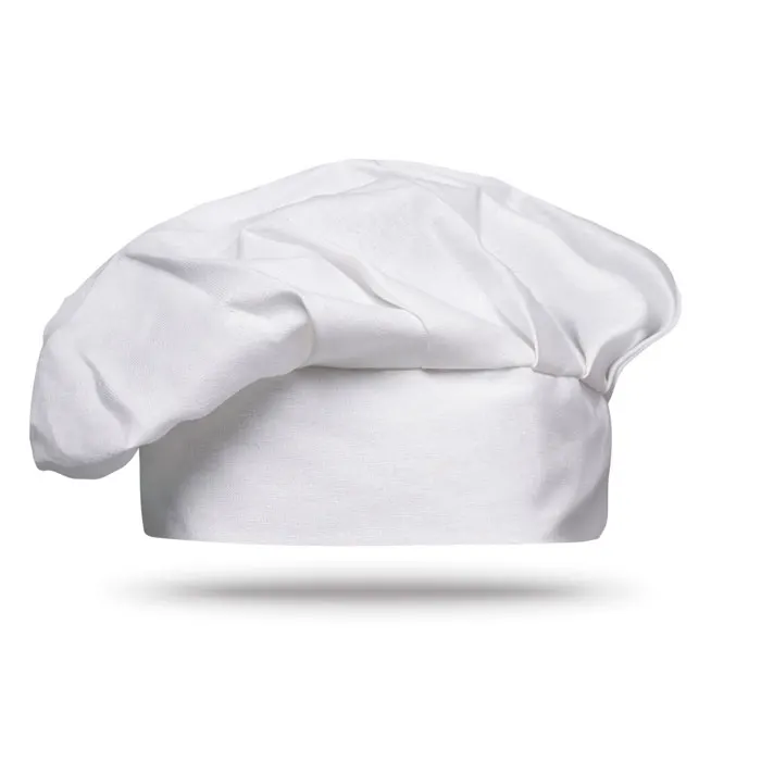 Cotton Chef hat 130 gsm — White