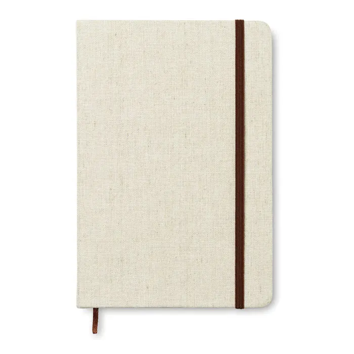 A5 Canvas notebook — Beige
