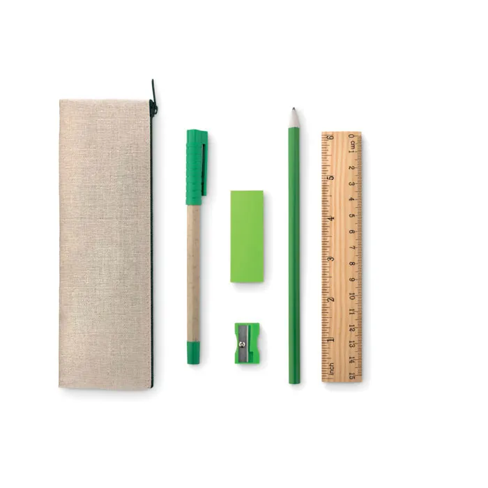 Tekina – 6 piece stationary set — Beige