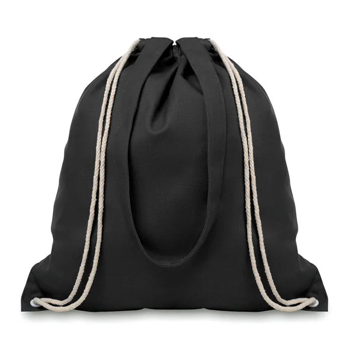 Moira – 220gr/m² canvas 2 function bag — Black