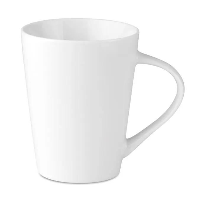 Rome – Porcelain conic mug 250 ml — White
