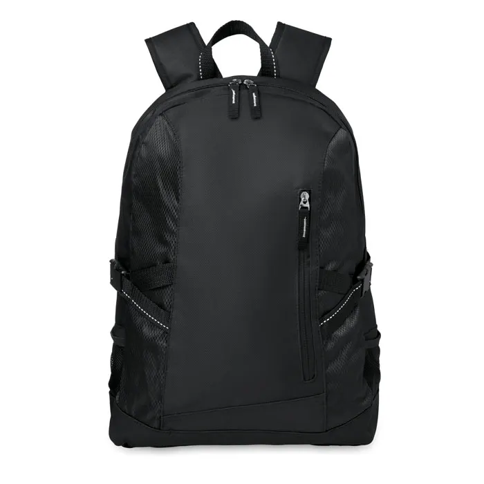 Tecnotrek – Polyester laptop backpack — Black