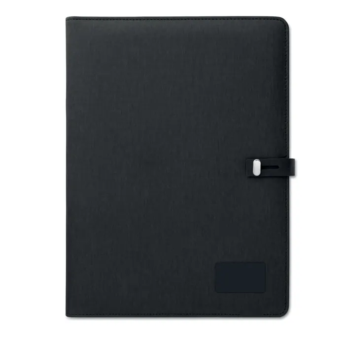 Smartfolder – A4 folder w/wireless charger5W — Black