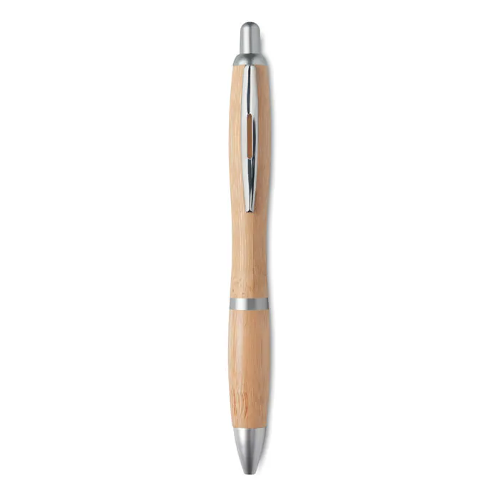 Rio Bamboo – Ball pen in ABS and bamboo — Matt Silver