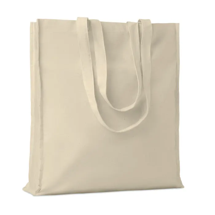 Portobello – 140gr/m² cotton shopping bag — Beige