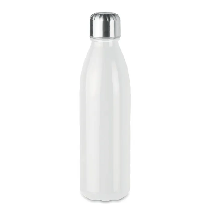 Aspen Glass – Glass drinking bottle 650ml — White