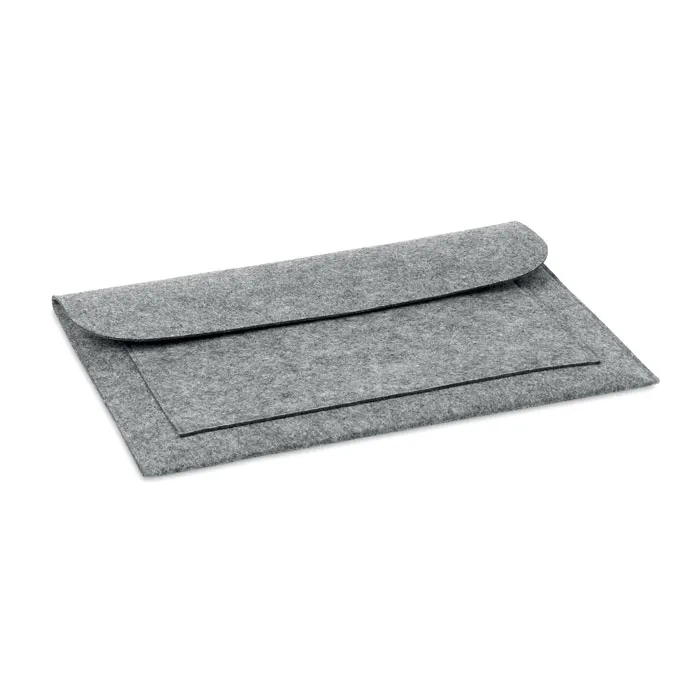 Pouchlo – 15 inch Felt laptop pouch — Grey