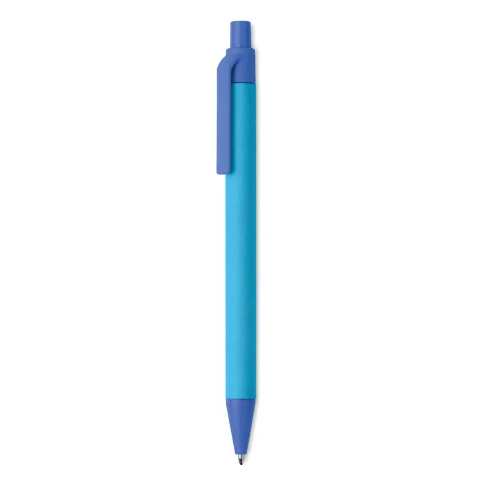Cartoon Coloured – Paper/PLA corn ball pen — Blue