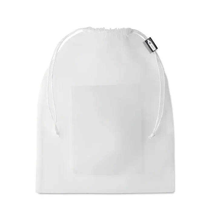 Veggie RPET – Mesh RPET food bag — White