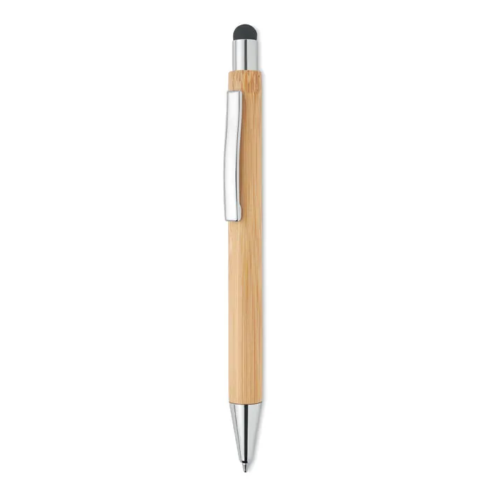 Bayba – Bamboo stylus pen blue ink — Wood