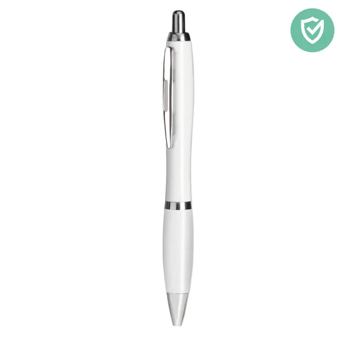 Rio Clean – Pen with antibacterial barrel — White