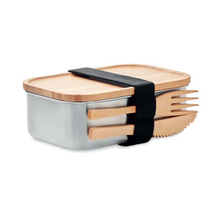 Savanna – Stainless steel lunchbox 600ml — Wood