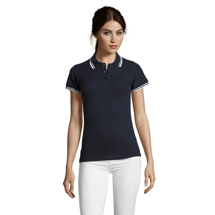 Pasadena Women Polo 200 â French Navy/white
