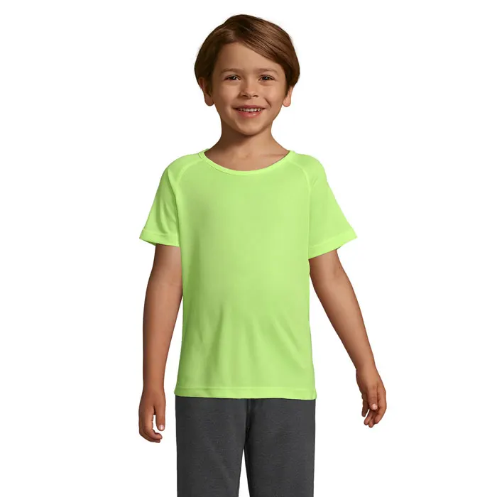 Sporty Kids T-SHIRT 140g — Neon Yellow